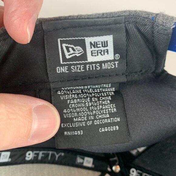 Indianapolis Colts NFL Gray Blue New Era 9Fifty Wool Blend Snapback Hat - Picture 6 of 7